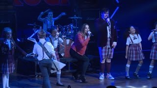 Melanie C and the cast of School Of Rock UK perform Wannabe