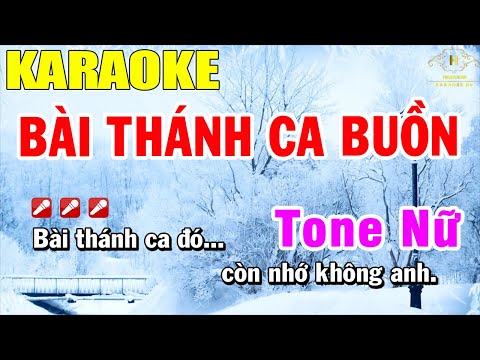 Bài Thánh Ca Buồn Karaoke Tone Nữ Nhạc Sống | Trọng Hiếu