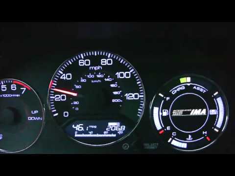 Gen 1 Honda Civic Hybrid 5 speed dash operation