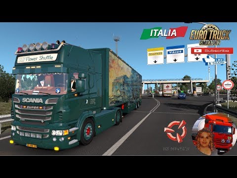 Euro Truck Simulator 2 (1.36) Scania DQF Flower Shuttle + Ownable Trailer ETS2 1.36.x + DLC's & Mods