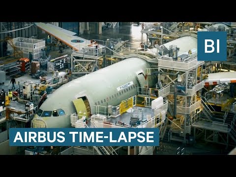 Beautiful time-lapse shows a massive Airbus A330 get assembled piece-by-piece