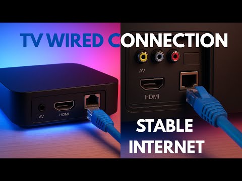 How to connect a TV Box or a TV to a wired ethernet connection