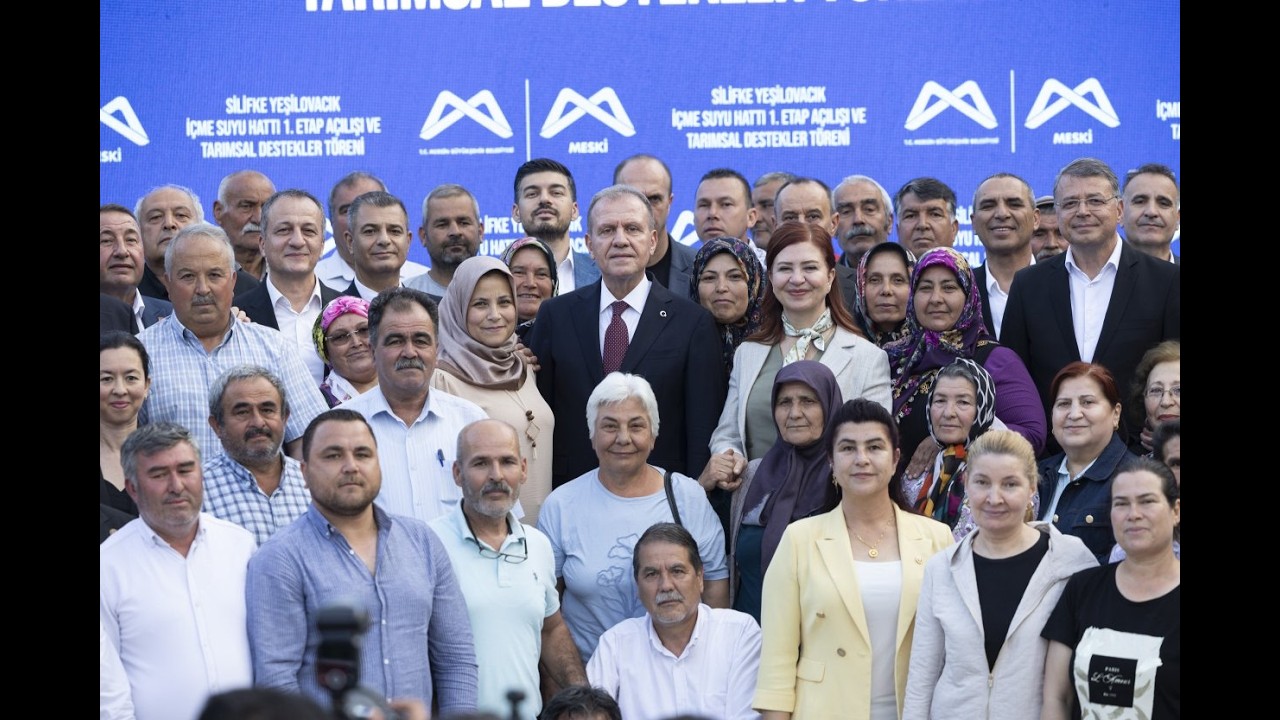 BAŞKAN SEÇER VE MERAL SEÇER, ‘SİLİFKE YEŞİLOVACIK İÇME SUYU 1  ETAP AÇILIŞI VE TARIMSAL DESTEKLER TÖ