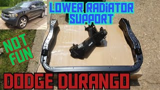 Dodge Durango 2011-2022 lower radiator support/headlight support replacement