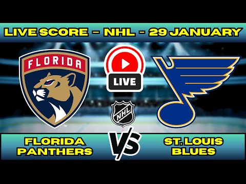 🔴 LIVE: Florida Panthers at St. Louis Blues | NHL Scoreboard | Jan 29 | Tkachuk vs Kyrou
