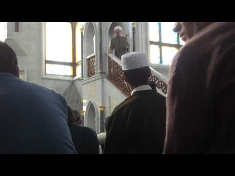 friday prayer preach in kul shariff mosque,kazan,russian federation.