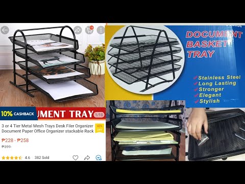 Document File Tray Office Desktop Organizer