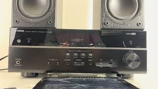 Video thumbnail for Yamaha RX-V385 5.1 Channel Home Theater Receiver w/ Bluetooth 100 Watts/Ch by Amplified Acoustics