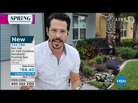 Sun Joe 24Volt Cordless Handheld Pruning Saw