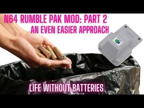 N64 Rumble Pak Mod: Now Easier than Ever! |  No More Batteries!