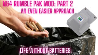 N64 Rumble Pak Mod: Now Easier than Ever! |  No More Batteries!