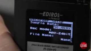 Video thumbnail for Edirol r-09hr Audio Recorder Review by 3GIPHONEinfo