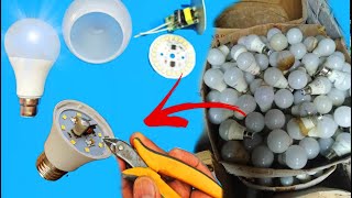 How to repair LED light bulb easily at home | restoration old rusty SMD bulb light