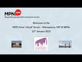 MPN Voice Virtual Webinar 12 Jan 2023 Menopause HRT MPNs