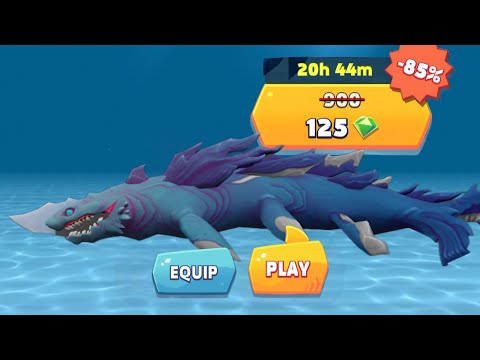GOT NEW LUMINITE 85% OFF ONLY 125 GEMS - LUMINITE TRAILER & GAMEPLAY - Hungry Shark Evolution
