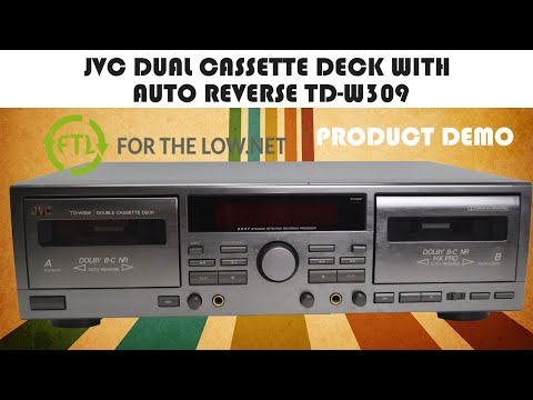 JVC Hi-Quality Dual Well Auto Reverse Cassette Deck - REFURBISHED image 9