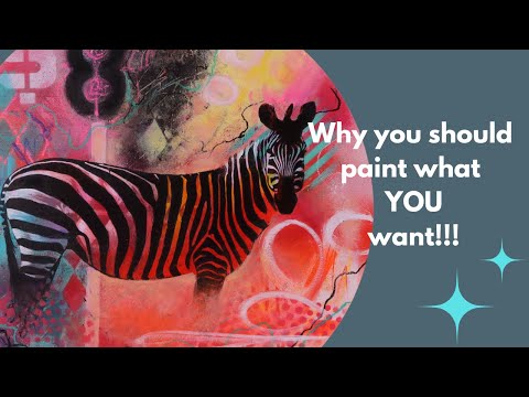 Zebra Mixed Media Painting and My Thoughts