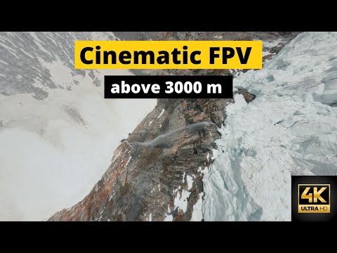 Cinematic FPV above 3000m in 4K / Fellaria Glacier - Italy