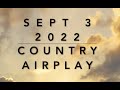 Billboard Top 60 Country Airplay Chart Sept 3 2022