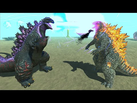 SHIN GODZILLA VS GODZILLA 2021 AT AQUARIUM - Animal Revolt Battle Simulator
