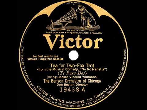 1924 The Benson Orchestra Of Chicago - Tea For Two