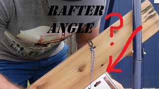 Find any rafter angle with only a Speed Square and Chalk Line!!