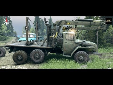 SPINTIRES 2014 Full Version Preview - Trying to Learn How to Use the Crane and Grapeler but Failing