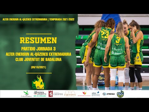 ALTER ENERSUN AL-QÁZERES EXTREMADURA- CLUB JOVENTUT BADALONA | RESUMEN |