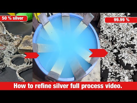 How to refine silver in easy 3 steps | refining silver 2 kg