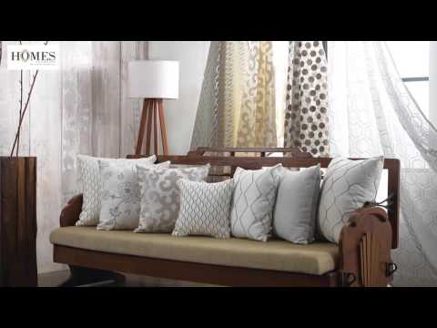 Embroidery Cushions and Curtains Embroidery Home Fabric Collection