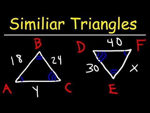 2nd YouTube video about are the two triangles below similar