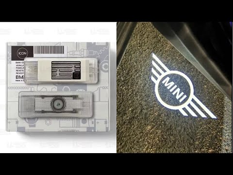 Mini Cooper невыгорающие проекторы логотипов LED подсветка дверей 2шт Countryman R55 R56 R57 R58 R59 R60 R61 F54 F55 F56 F57 - фото 2 - id-p2926803500