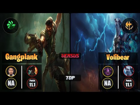 Impact GANGPLANK (Top) [Grasp of the Undying] VS VOLIBEAR - Master NA Patch 11.1
