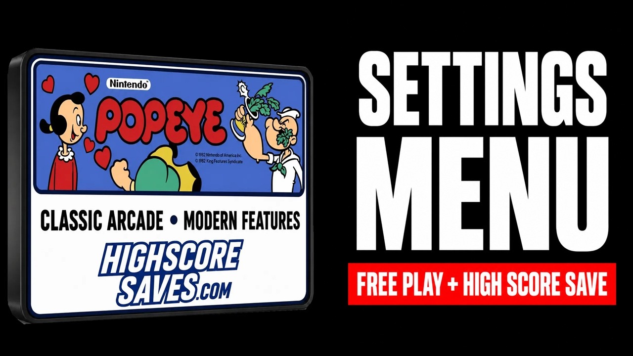 Popeye settings menu video guide