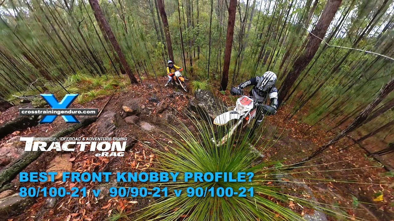 Watch video How to choose your front knobby profile 80/100-21 90/90-21 or 90/100-21︱Cross Training Enduro Now How to choose your front knobby profile 80/100-21 90/90-21 or 90/100-21︱Cross Training Enduro