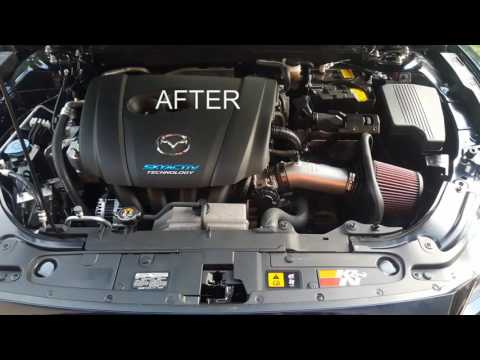 K&N Cool Air Intake on a 2016 mazda 6