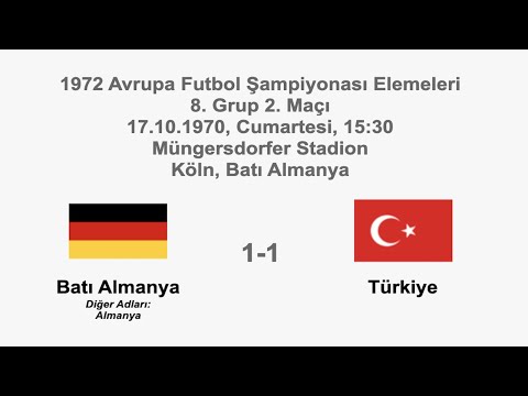 West Germany 1-1 Turkey [HD] 17.10.1970 - UEFA EURO 1972 Qualifying Round Group 8 Matchday 2