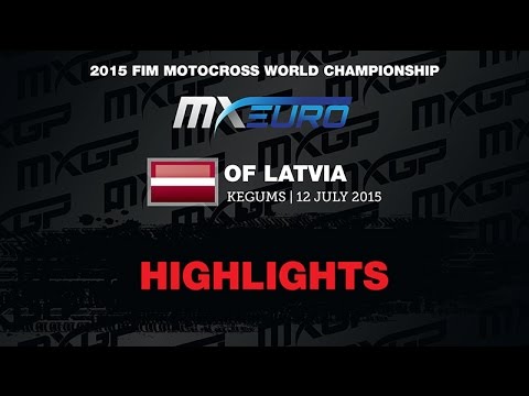 European Championship EMX250 round of Latvia Race 1 Highlights - 2015