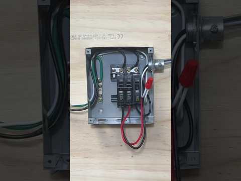 Cómo conectar 220V y 110V desde un cementero de carga #electricidad #electricista #cable