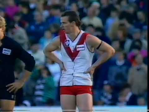 1986 VFL Round 18 Carlton Vs Sydney at Princes Park Last quarter Ch2 The Winners transfer VHS tape.
