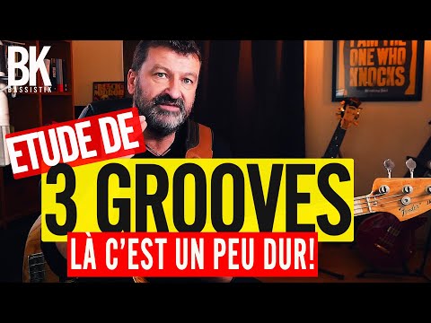 Bass lessons (French) - Working on 3 advanced funk grooves