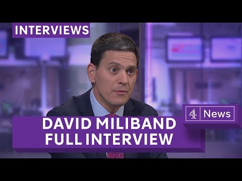 David Miliband on refugees, Brexit and his family in World War Two (extended interview)