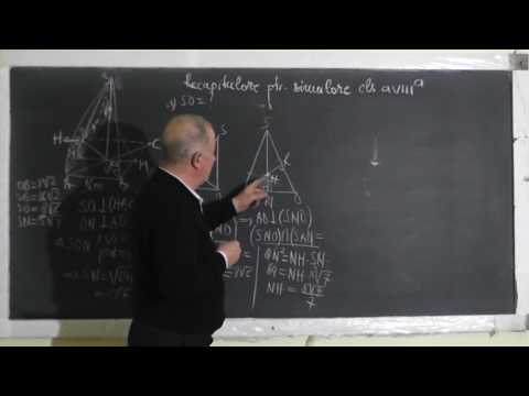 2/3 Lectia 1421 Recapitulare pentru simulare: Problema la geometrie data in 2015 si altele Clasa 8