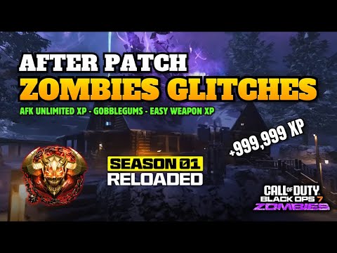 Best BO7 Zombies Glitches (AFTER PATCH) Season 1 Reloaded | AFK Unlimited XP & Unlimited Gobblegums