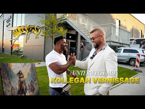 Majoe on the road at Kollegah vernissage