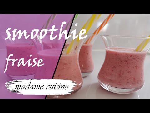 Recette smoothie fraise framboise