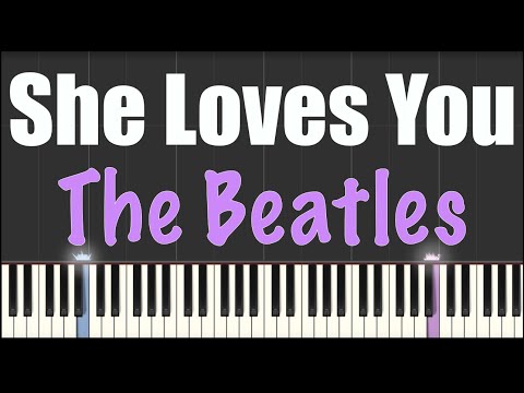She Loves You - The Beatles piano tutorial