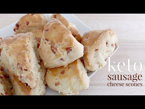 Keto Sausage Cheese Scones