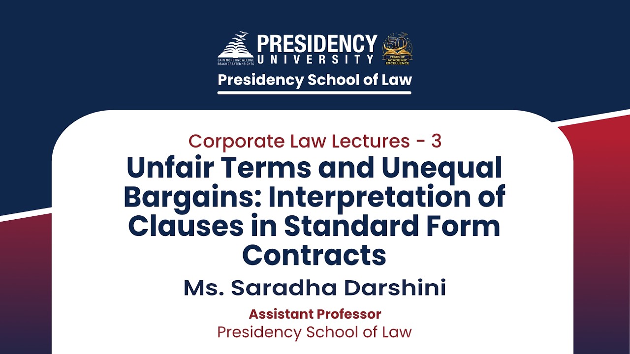 Unfair Terms and Unequal Bargains