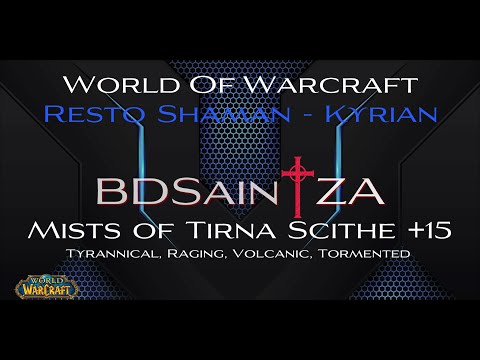 World of Warcraft   Mists of Tirna Scithe Mythic +15 Resto Shaman POV